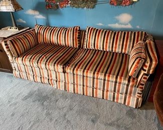 vintage striped sofa sleeper