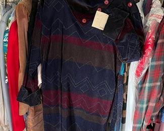 loads of vintage clothes, many still have tags on them from Neiman Marcus