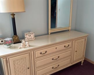 cute vintage bedroom set with matching dressers, nightstands - Kent Coffey El Chico series
