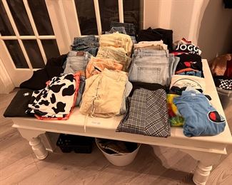 Girls and women’s shorts and jeans