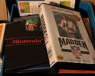 Vintage sports video games