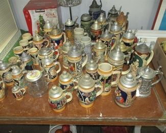 Beer stein collection