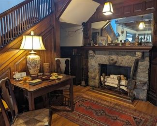 Antique Satsuma Table Lamp