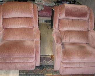 Two LazyBoy Recliner Chairs