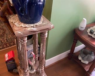 Numerous cool plant stands.