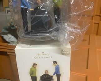 Dozens of Star Trek Hallmark ornaments.