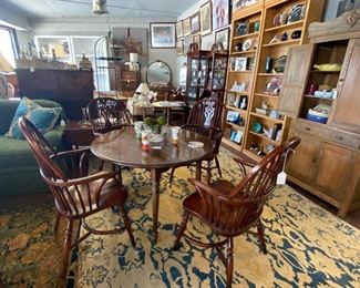 Walnut Table and 4 Chairs $675