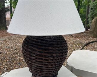 Wicker lamp