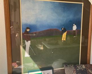 Golf wall art