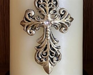 Candle w Cross