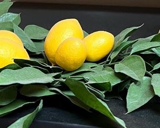 Silk Lemon and Leaves