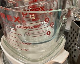 Pyrex Measuring Cups, Vintage Corning