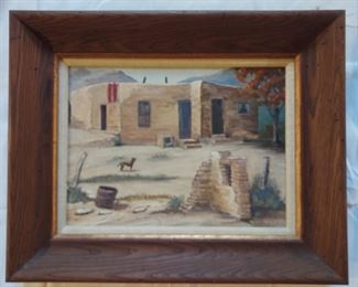 Tom G Pillsbury Oil on board Autumn in the reservation