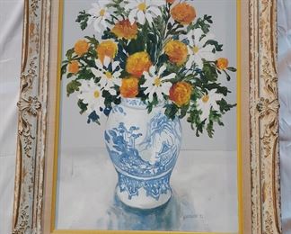 ohn Guerriero oil on canvas still life