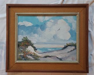 Francis Pulito oil on canvas the dunes Berlin conn.