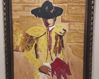 Hayden Mid Century Matador oil painting