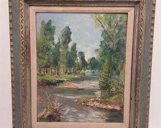 Carlo Aimetti impressionist landscape oil painting