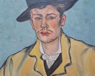 Essie Weissleder Study of Van gogh Armand Roulin oil on canvas