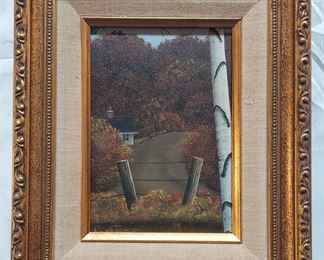 G.VON TRIER oil on board of a country scene