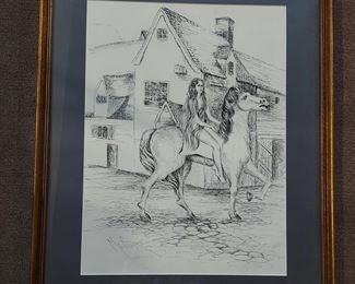 Mc Cuire woman on horse