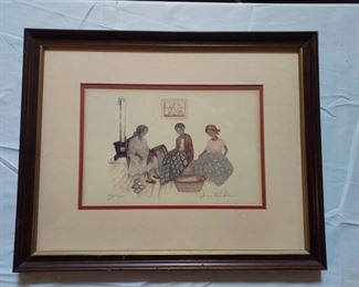 Annie Lyle Viser lithograph 