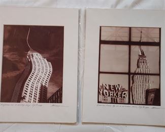 M Gordon photographs of Chrysler building and Empire states building