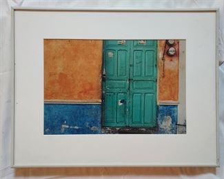 David Brickman photograph Green doors La isla de las mujeres, mexico 1999