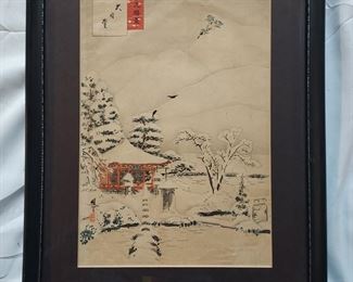 Ayaoka Yushin Ayaoka Yushin Snow Japanese Woodblock Print
