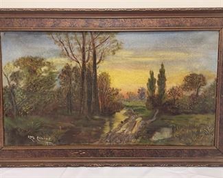Etta Collins oil on canvas landscape