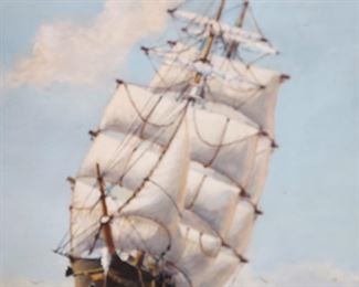 Wynyard Higginson Modern Ship Seascape oil painting