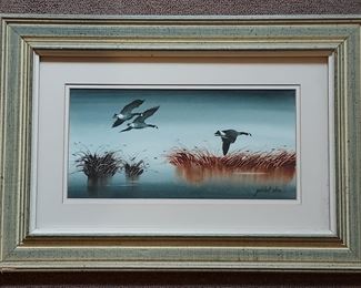 Denise Patchell Olson watercolor geese in flight