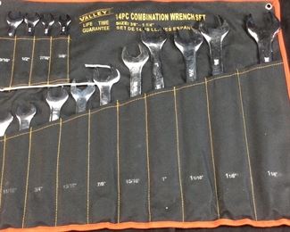 VALLEY 14 PC COMBINATION WRENCHES