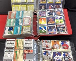 (3) BINDERS OF ASSORTED BASEBALL CARDS, ANDRE DAWSON, CRAIG NETTLES, DENNIS ECKERSLY, RON CEY, 