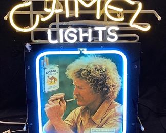 VTG. 1984 CAMEL CIGARETTES NEON ADVERTISEMENT SIGN