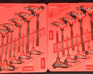 MAC TOOLS 17 PIECE T HANDLE HEX KEY SET