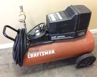 SEARS CRAFTSMAN 25GAL. 4HP AIR COMPRESSO