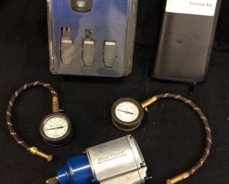 BLUE POINT TOOLS GROUP, FUSE BUDDY TEST KIT, AT55 AIR RATCHET, TWEEZER KIT & 2 GAUGES, 