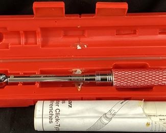 SNAP-ON QD SERIES MICROMETER CLICK-TYPE TORQUE WRENCH