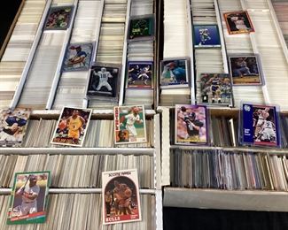 BASEBALL, BASKETBALL & FOOTBALL CARDS, LARRY BIRD, PEYTON MANNING, OZZIE SMITH, TROY AIKMAN, EMMITT SMITH, PETE ROSE, SCOTTIE PIPPEN, FRANK THOMAS,