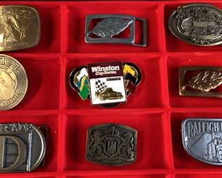 (9) COLLECTIBLE BELT BUCKLES