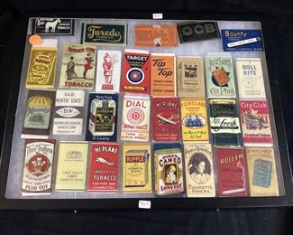 VTG. CIGARETTE ROLLING PAPERS, KITE, SIR WALTER RALEIGH, PRINCE ALBERT, TUXEDO, BOUNTY, HI PLANE & MORE 