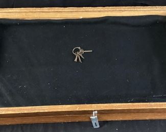 DISPLAY CASE & SKELTON KEYS