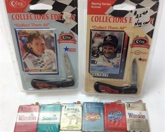 2 CASE XX DARREL WALTRIP KNIVES, LIGHTER