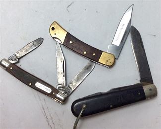 3 VINTAGE POCKET KNIVES