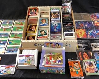 COLLECTIBLE CARDS, THE FLINTSTONES, LOONEY TUNES, STAR TREK, WRESTLING, CORVETTES, CARDS, GREASE,
