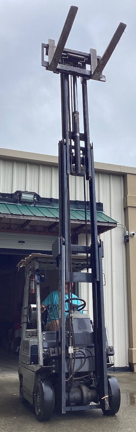 KALMAR AC C30 FORKLIFT, NEW BATTERY, GOOD WORKING CONDITION, P/U LOCATION 1/4 MILE FROM AUCTION HOUSE,