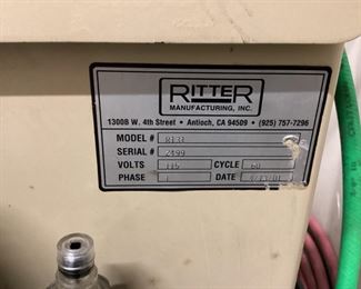 RITTER TRIPLE SPINDEL BORER MODEL R131, 1 PHASE, 115v 60 CYCLES WITH LESSON MOTOR, GOOD WORKING CONDITION,