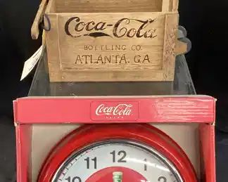 COCA COLA CLOCK & DOLL SCOOTER