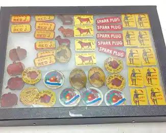 ANTIQUE TOBACCO TAGS, RED J, BLACK MARIA, APPLE, RAMS HORN, BROWNS MULE, PEACHES & HONEY, SPARK PLUG, 