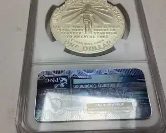 1986 S LIBERTY SILVER COIN GRADED PF69 ULTRA CAMEO,